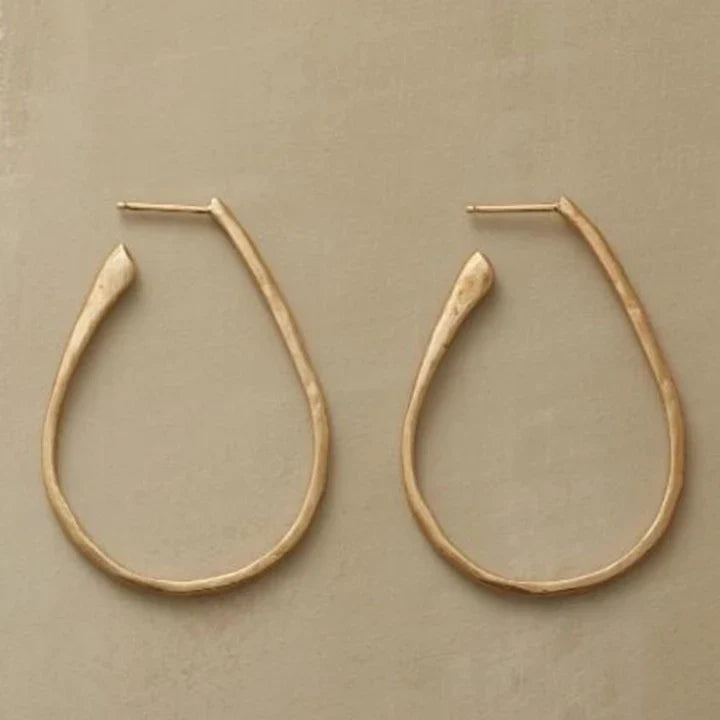 Vintage Gold Hoop Ohrringe