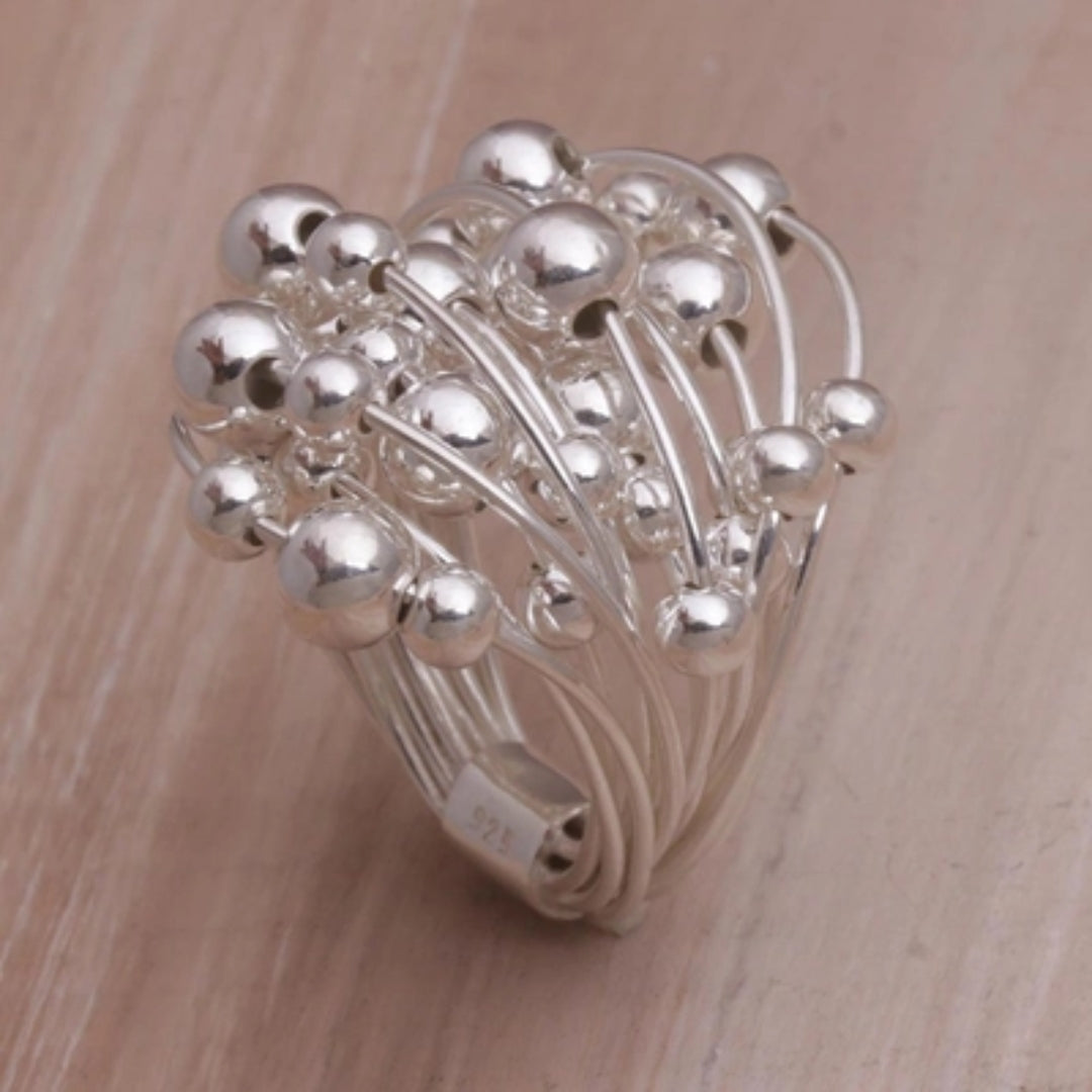 Vintage Silber Knospen Ring