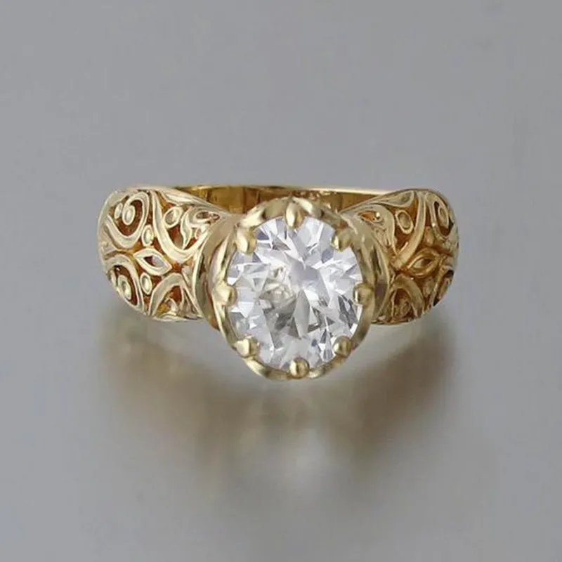 Gold-Zirkonium-Ring