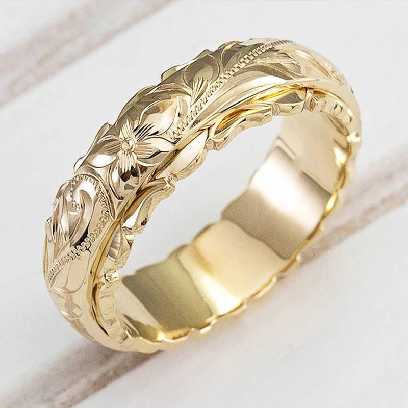 Vintage Gold Blume Ring